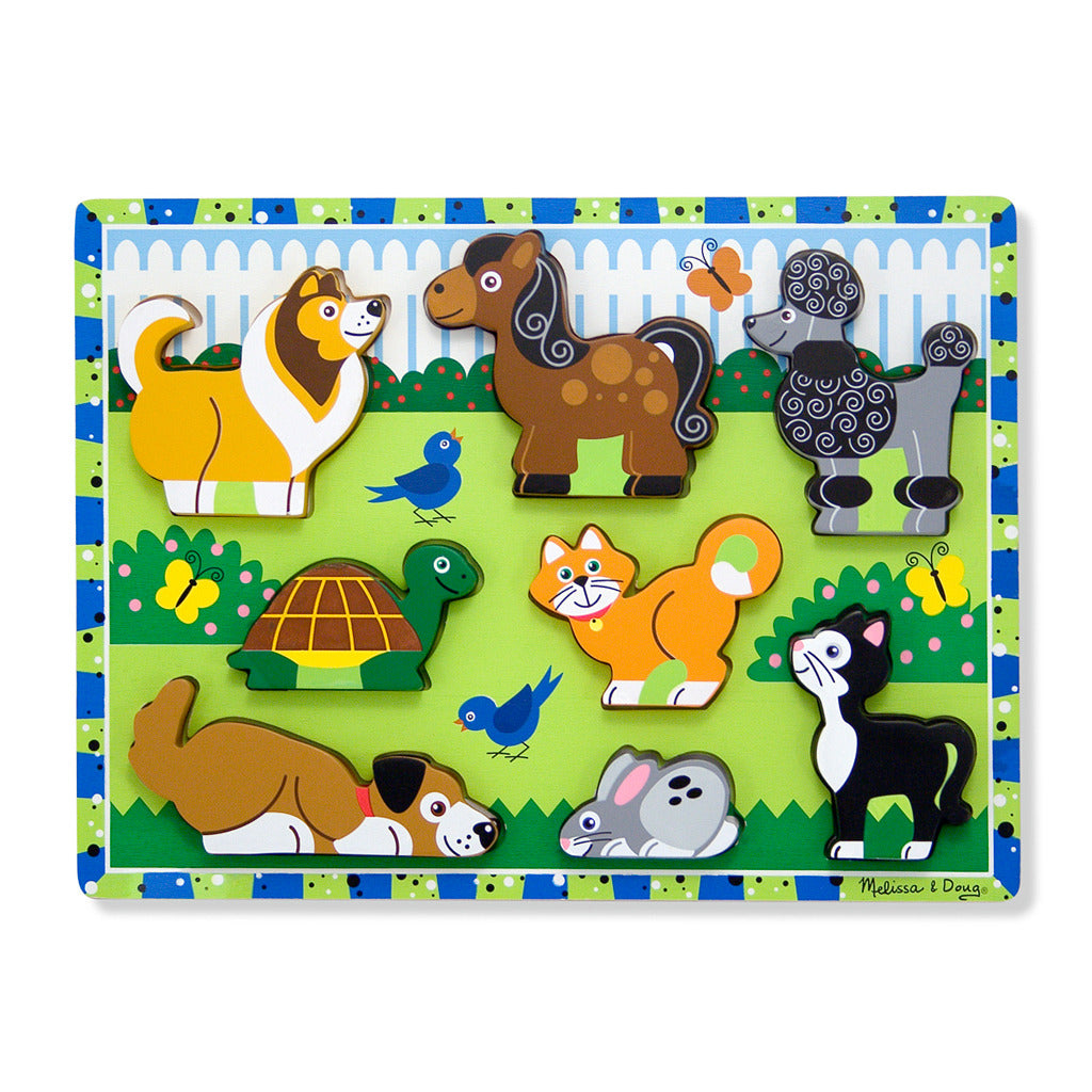 Melissa Doug Holzpuzzle Haustiere