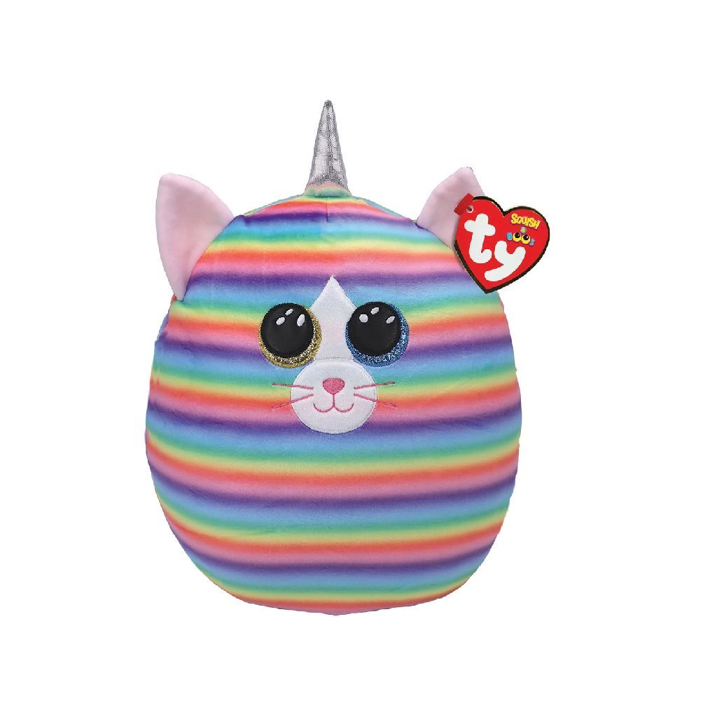TY TY Squish A Boo Kuschelkissen Katze Heather 23 cm