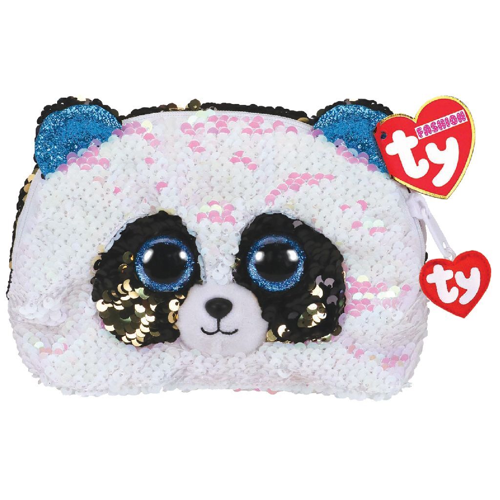 Ty Fashion Handtasche Panda Bambus 20 cm schwarz und weiß