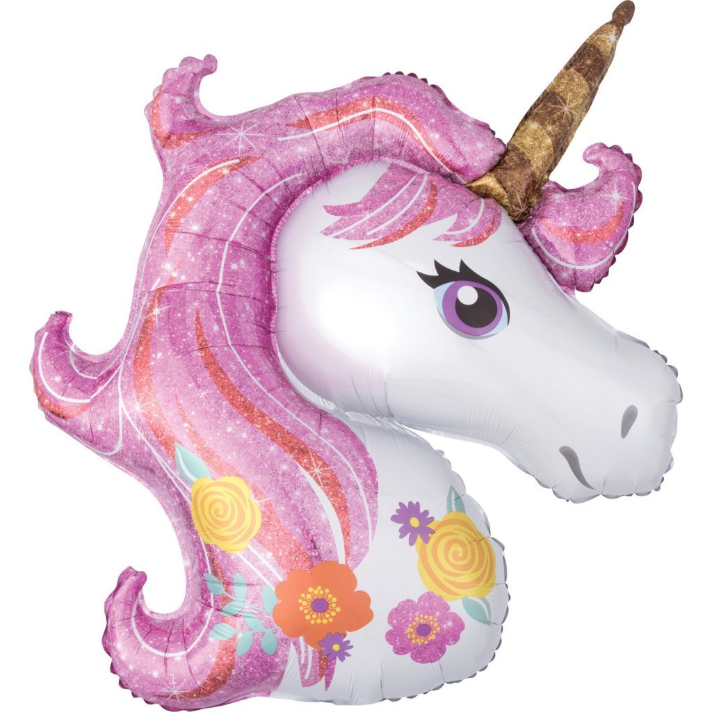 Basic Folienballon Einhorn 83x73 cm