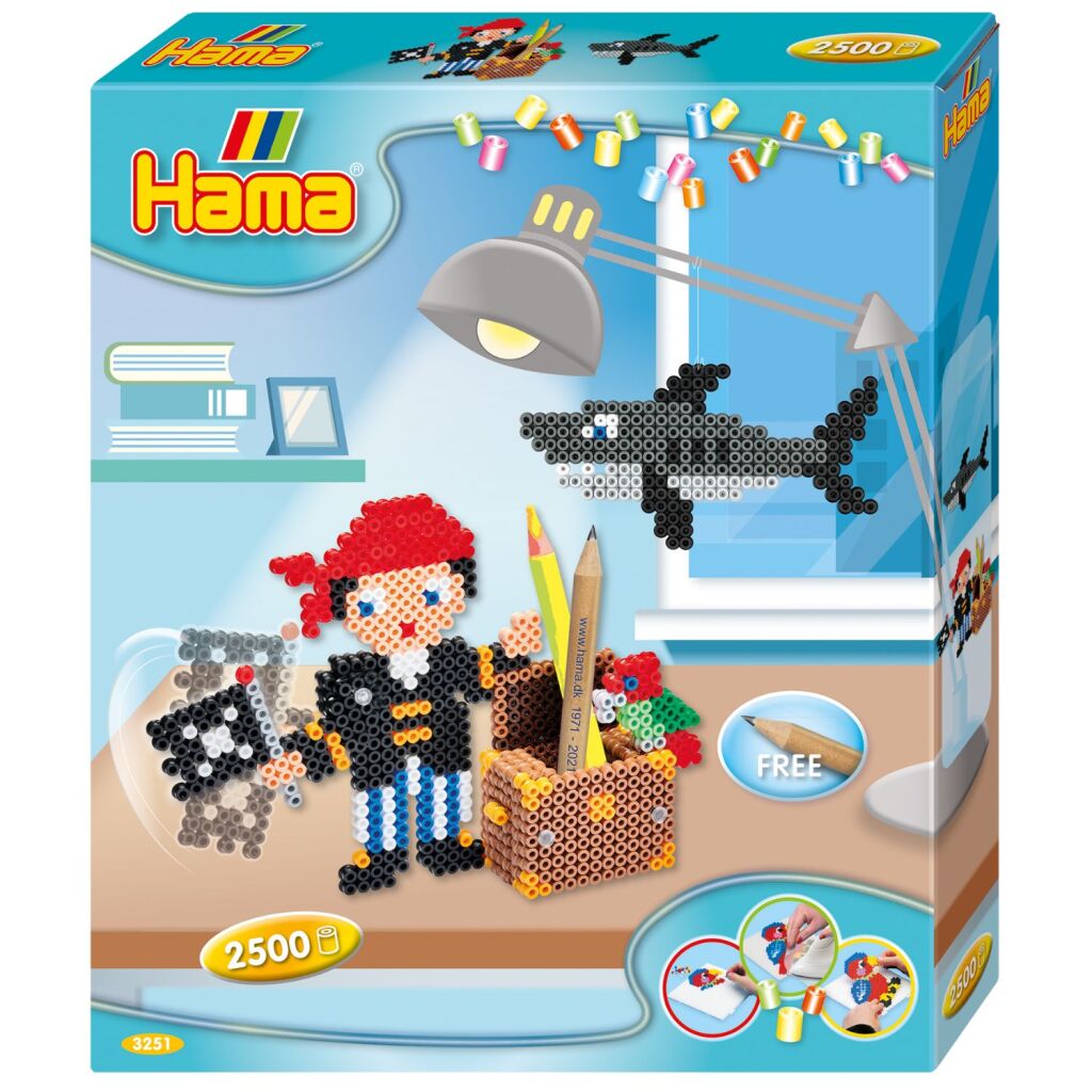 Hama Iron Perlen 3D Set Pirates 2500 Stücke