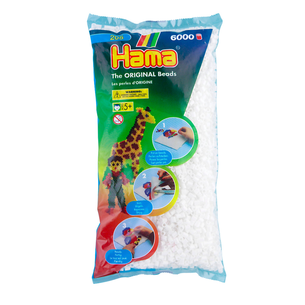 Hama Bügelperlen 6000 Stück weiß