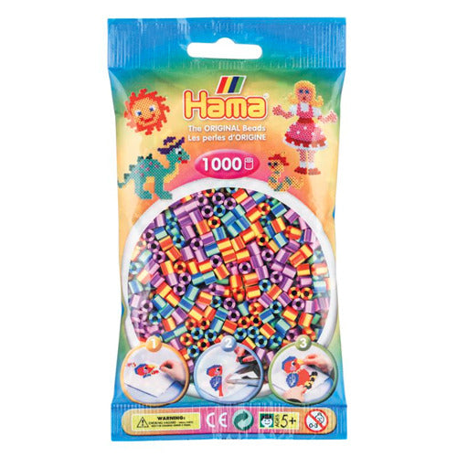 Hama string bead mix - Striped (092), 1000st.