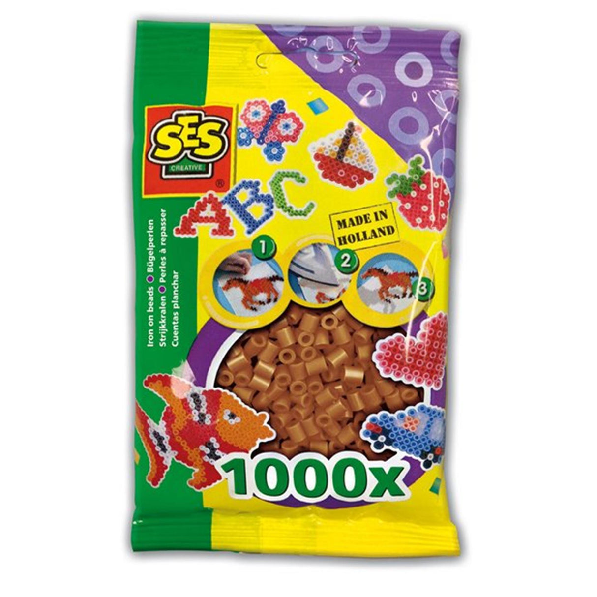 Ses Bügelperlen braun 1000 Stk.