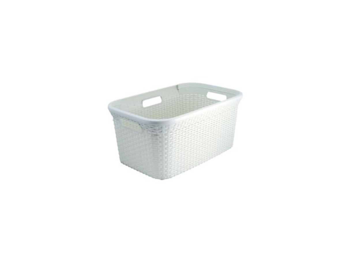 Waschkorb 45 l Vintage White