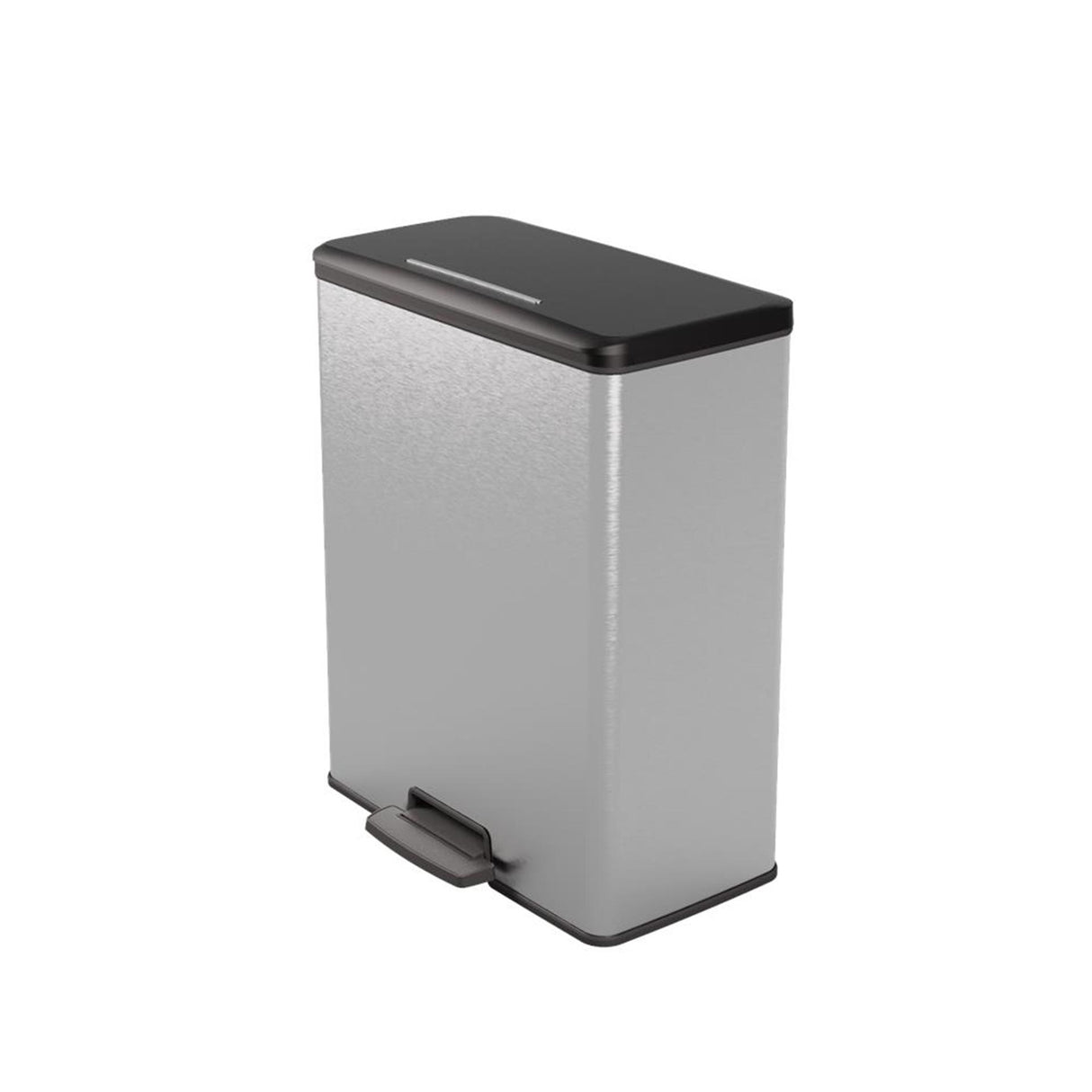 Hurver Decobin Pedal Bin 65L Silber Metallic