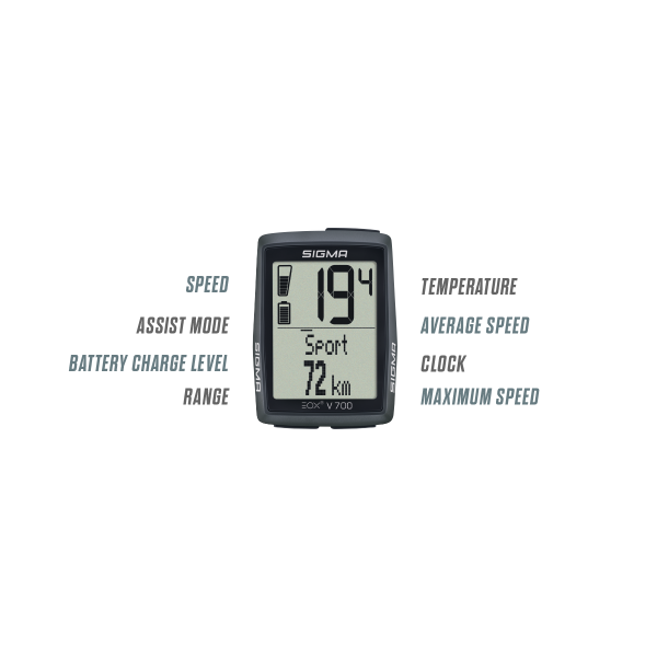 Sigma Fahrradcomputer EOX View 700