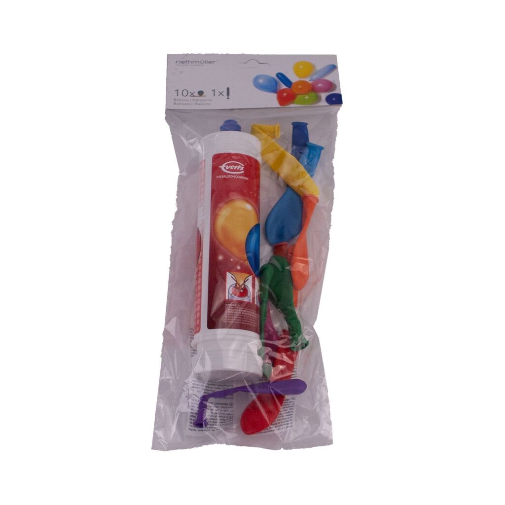 Amscan Ballonpumpe mit 10 Ballons