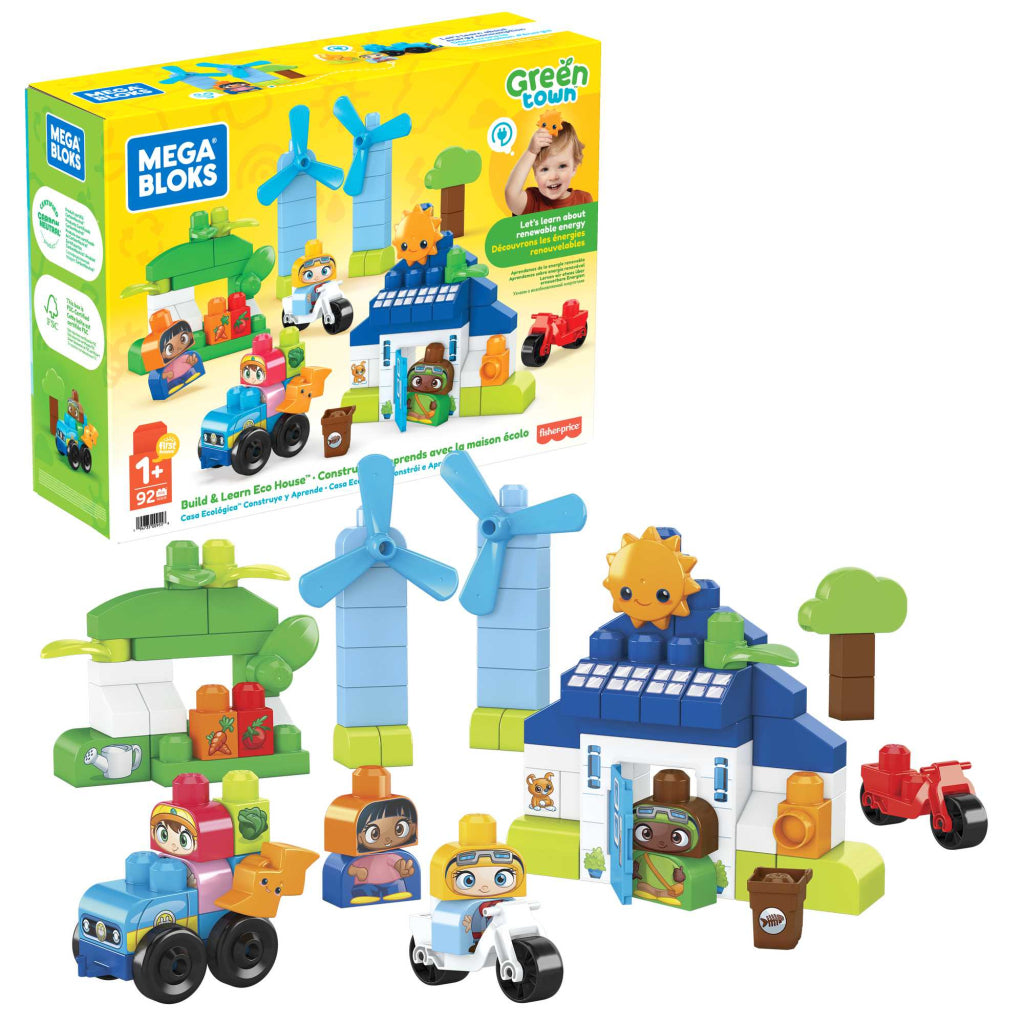 Mega Blocks Green Town Bauen und lernen Sie ein Öko-Haus