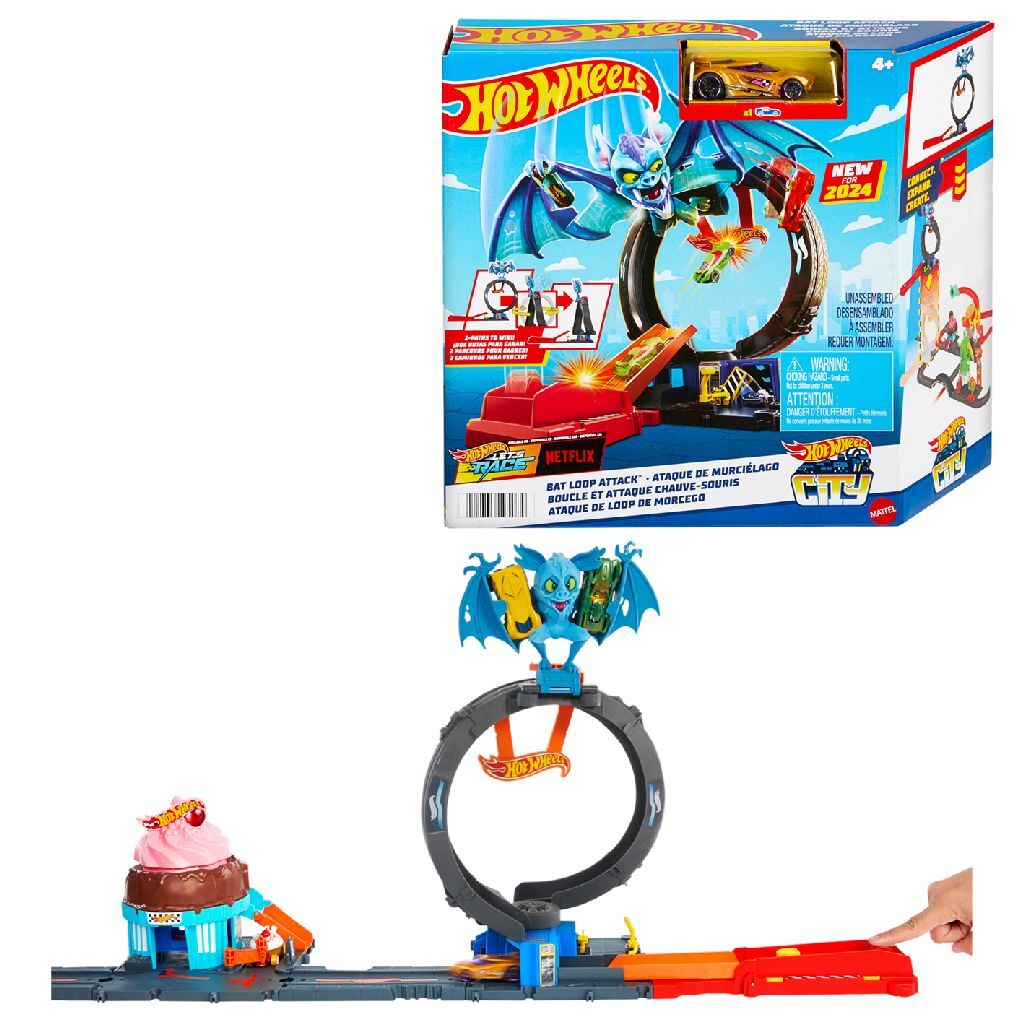 Hot Wheels Bat Attack Looping-Spielset