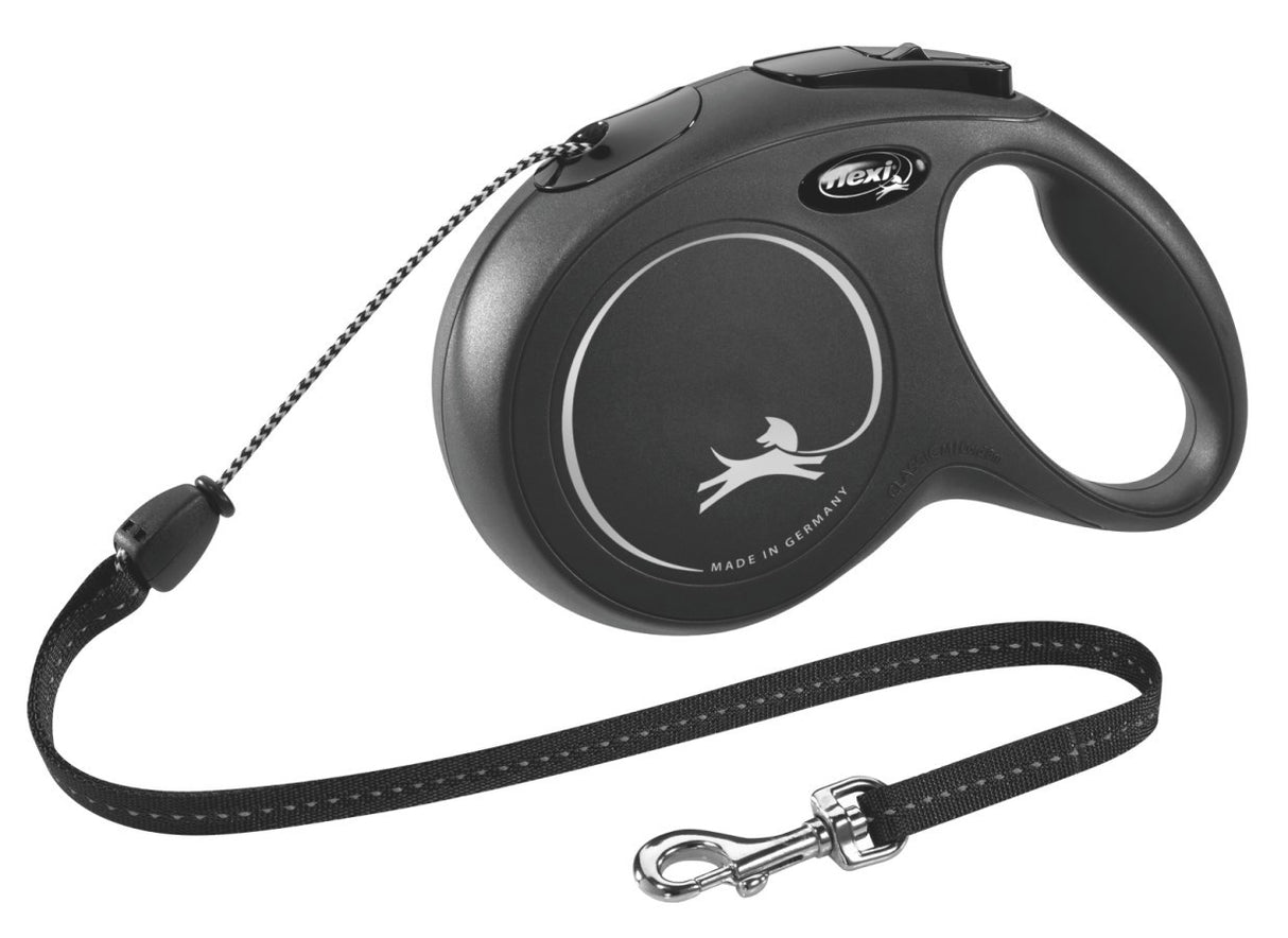 Flexi Products Retractable Line New Classic Cord Schwarz m 8 Meter bis 20 kg