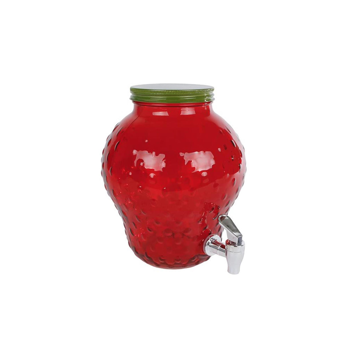 Bild Erdbeer-Getränkespender aus Glas 19x19x24,5cm