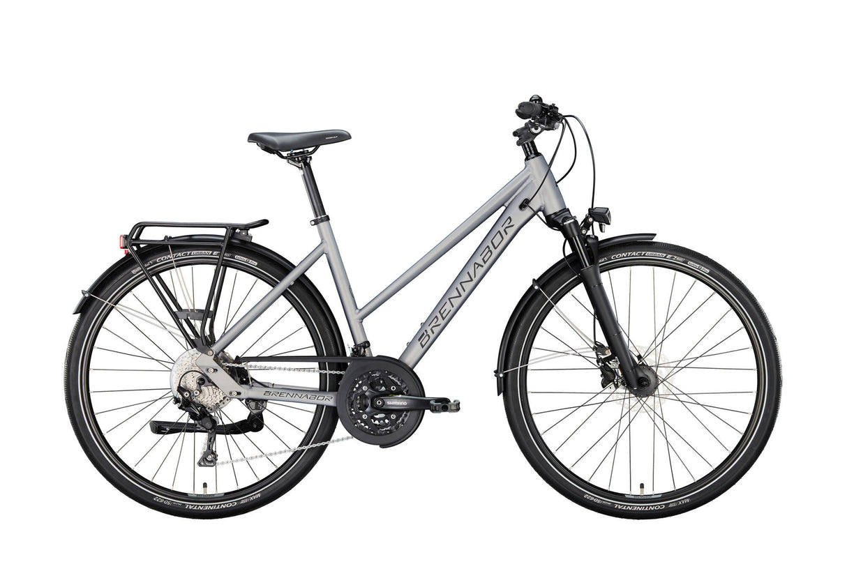 Brennabor trekkingfiets t-62 mod. 24 bike trekking t-62 28 45 trap. 30sp. grey black
