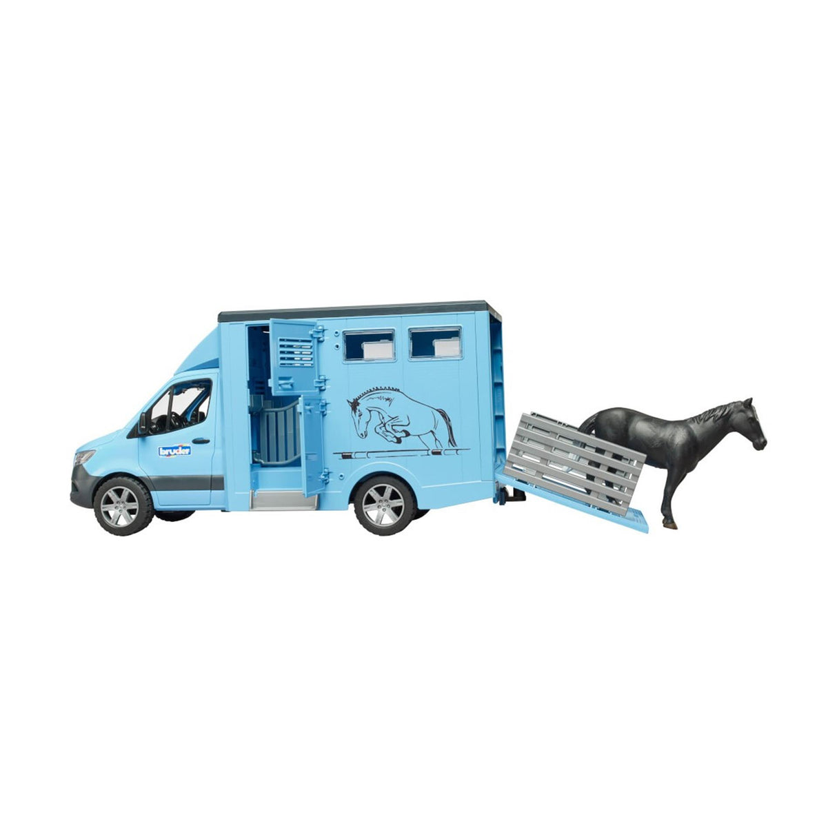 Bruder Animal Transporter Mercedes Benz mit 1 Pferd