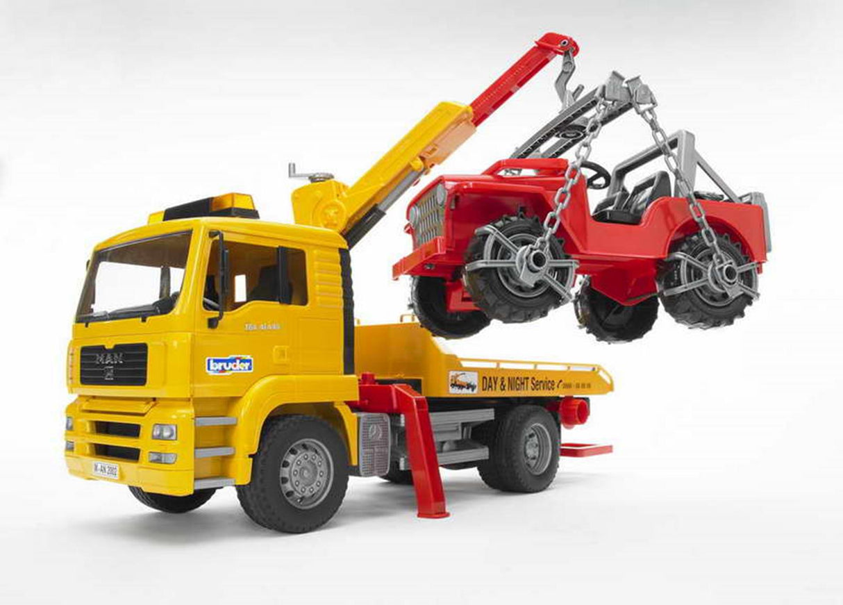 BRUDER CAR TRUCK LAUR MIT JEEP