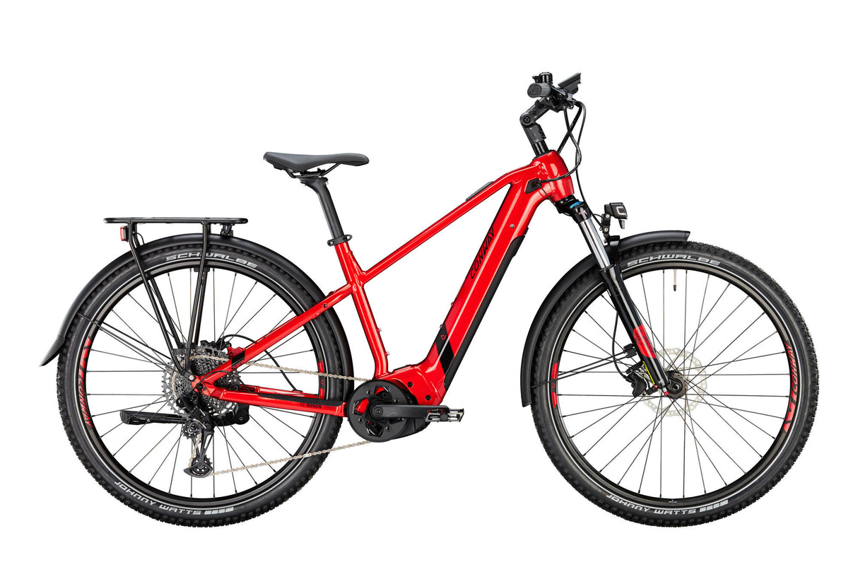 Conway elektrische SUV Cairon C 3.0 Modell 24 E-Bike conw.cairon C 3.0 29 57 Durchmesser 12-Gang rot schwarz