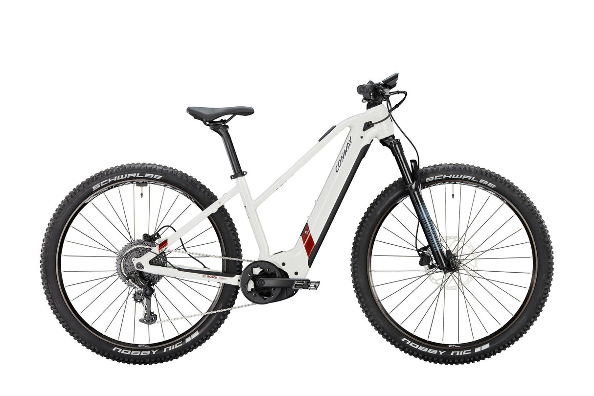 Conway Elektro-MTB-Hardtail Cairon S 8.0 Mod. 23 ebike conw.cairon s 8.0 29 49 trap.11sp weiß cop