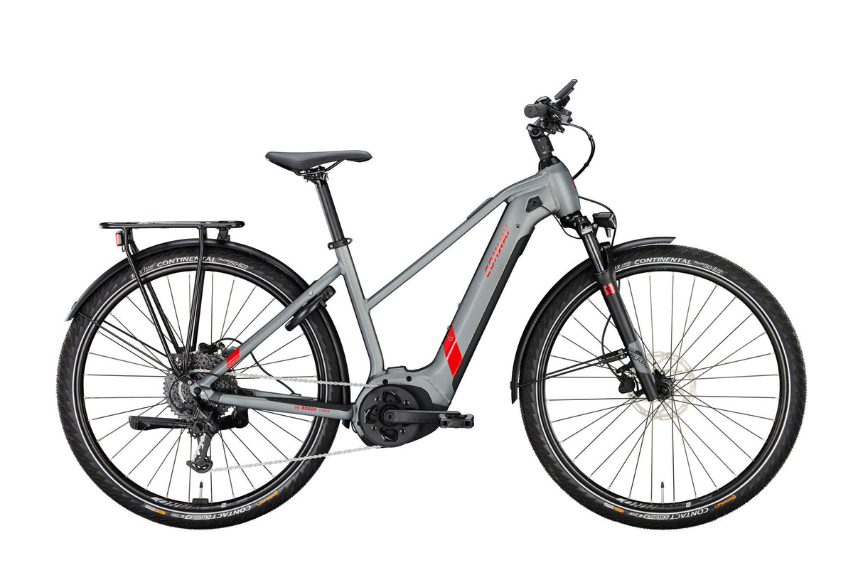 Conway Elektro-Trekkingrad Cairon T 2.0 625 mod. 23 ebike cairon t 2,0 625 625 28 46 treppen. grau rot