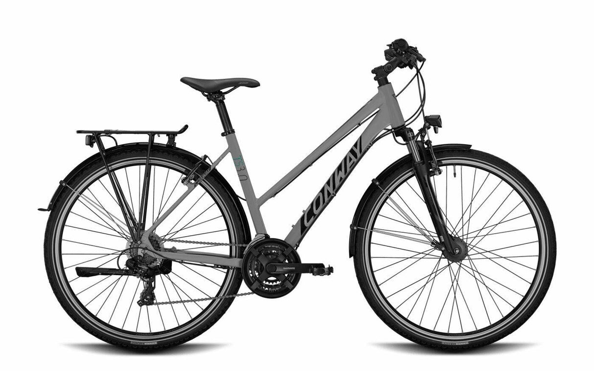 Conway Trekkingrad TS 3.0 Modell 22 Fahrrad Conw. TS 3.0 28 45 Gang 21-fach grau Moos