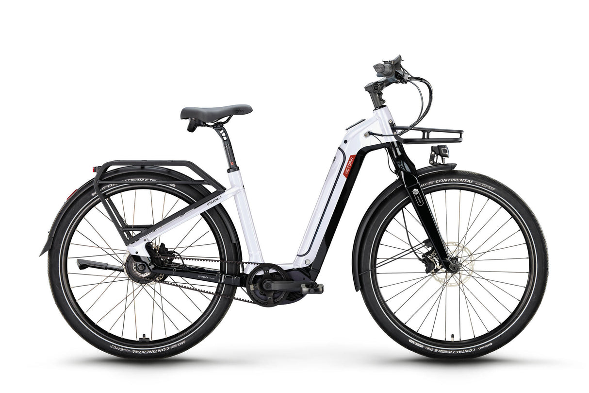Victoria Electric Urban Bike Utilyon 1 (#1) E-Bike Vict. utilyon 1 29 52 5sp wellenweiß