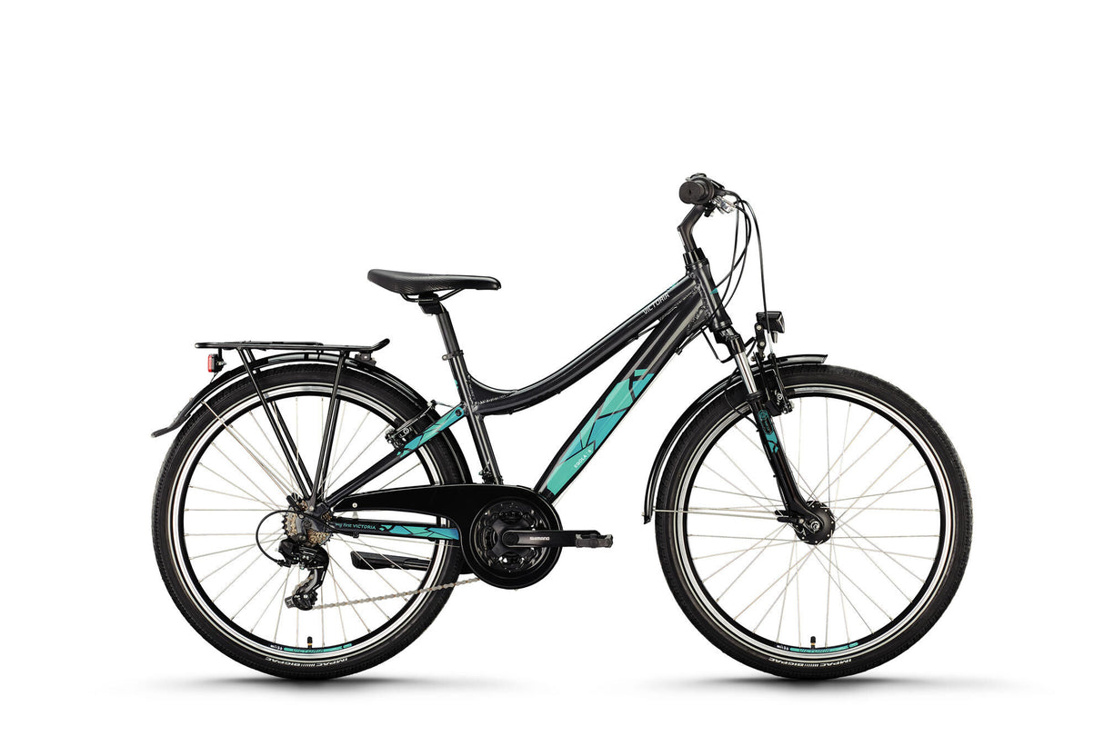 Victoria Jugendfahrrad Eqola 6 Mod. 24 Fahrrad vict.eqola 6 26 46 Durchm. 21sp platingrau