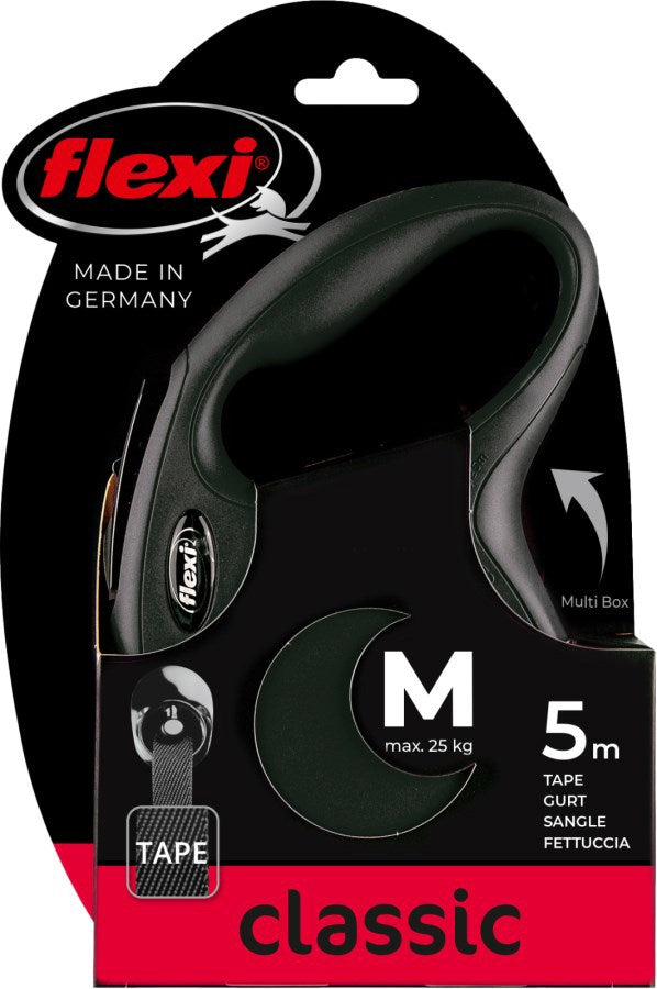 Flexi Products Retractable Line New Classic Reifen schwarz m 5 Meter bis 25 kg