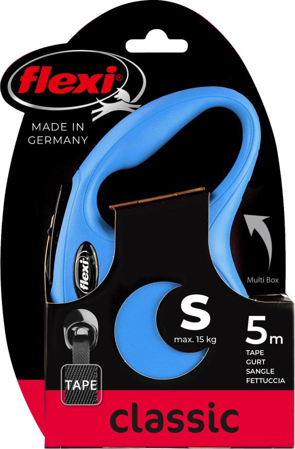 Flexi Products Retractable Line New Classic Reifen, blau, 5 Meter bis 15 kg