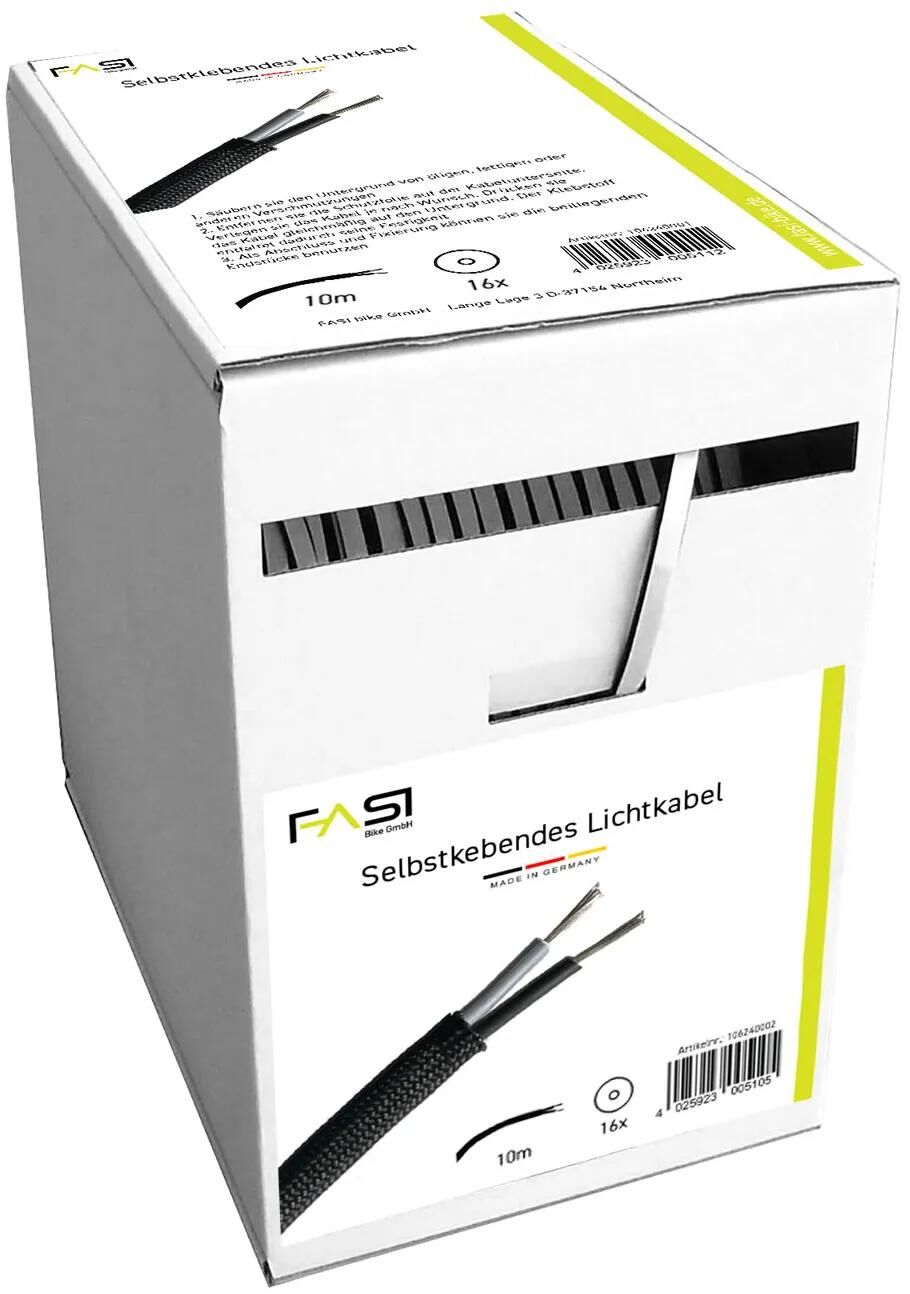Fasi Beleuchtungskabel Lichtkabel 2.0 selbstklebend, 10m Rolle