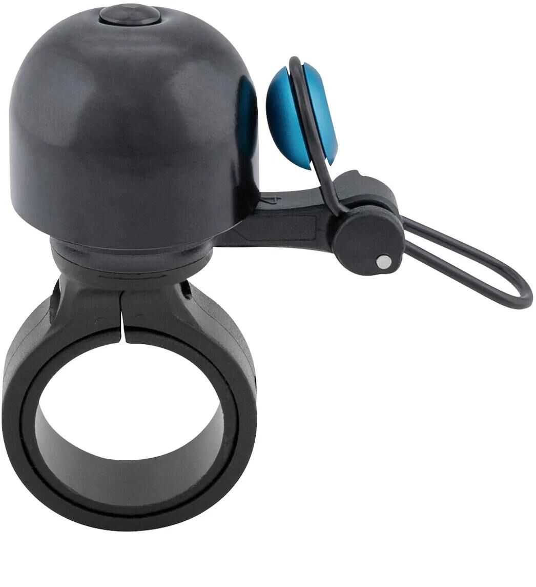 Contec Mini-Fahrradklingel Diamond Bing CT Miniklingel Diamond Bing, Schwarz Blau, 22,2 mm