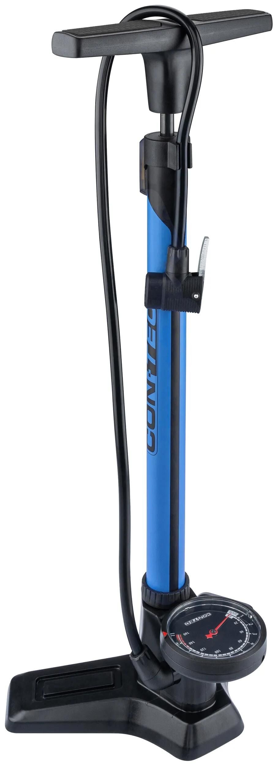 Contec Standpumpe Air Support Twist CT Handkompressoren Air Support Twist Schwarz Blau