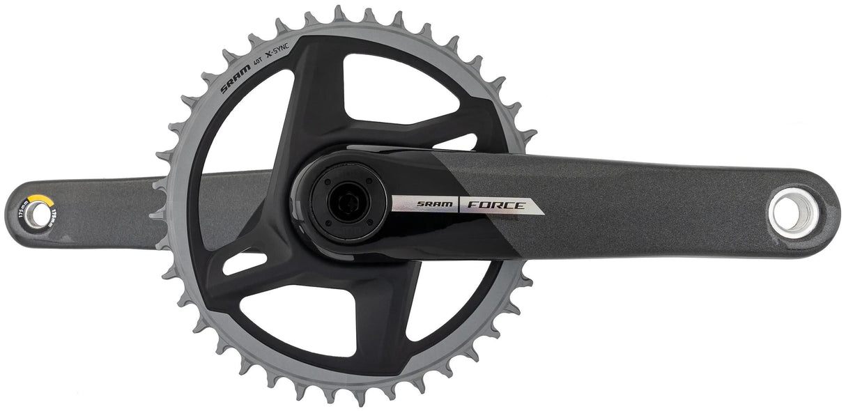 Sram Kurbelgarnitur Powermeter Force 1 Achsen Kurbelgarnitur Powermeter Force 1 Achsen 175mm 40t