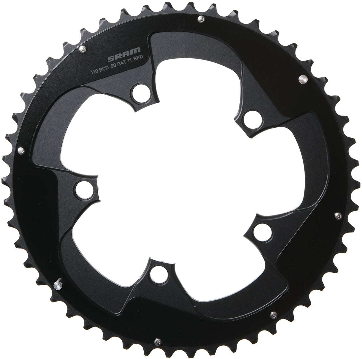 Sram Kettenblatt Road Doppelkettenblatt Roaddoub. 50t Aluminium f. rot schwarz