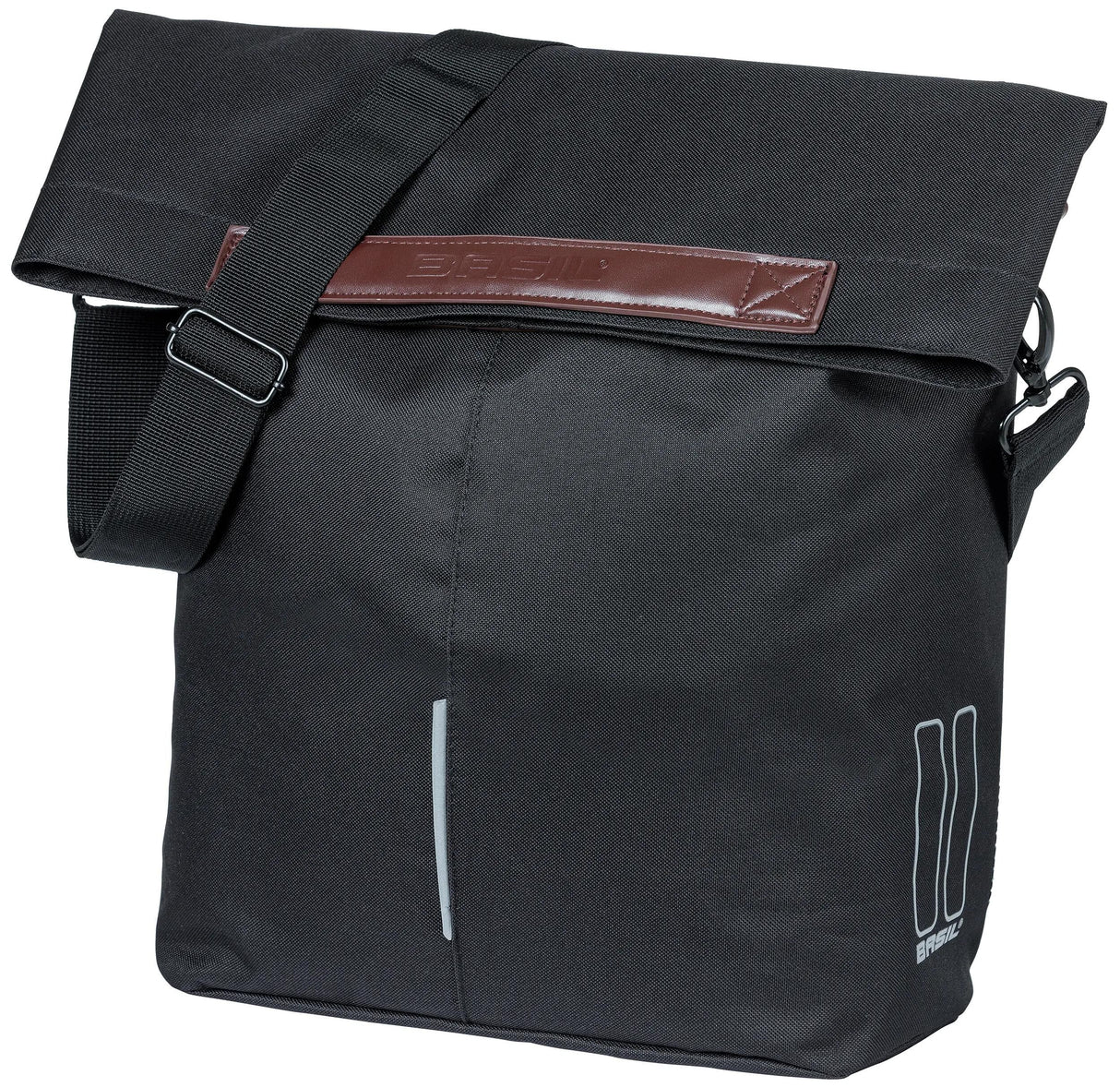 Basil Tasche City Shopper schwarz | Mikrofonhaken | 16l