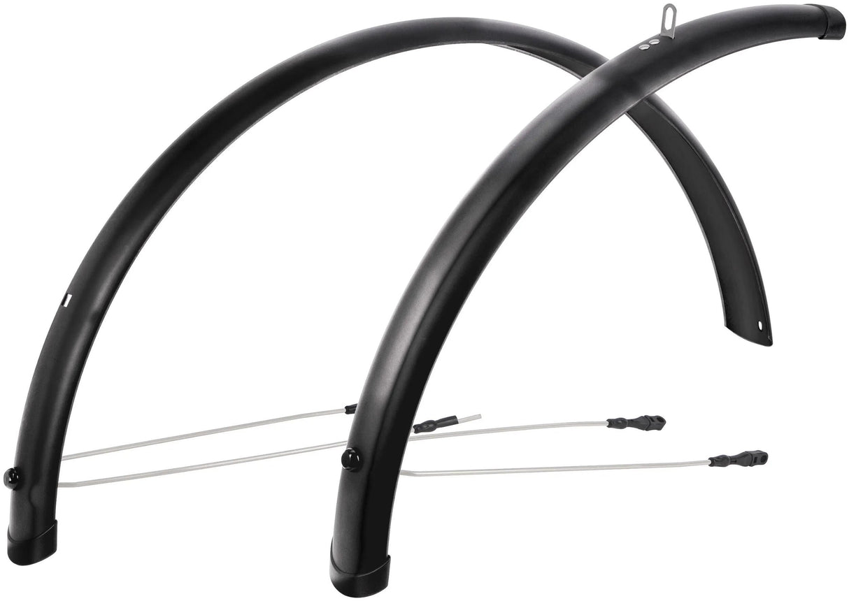 Contec Kotflügelset Spritzschutz CT Kotflügel Spritzschutz 26 60mm schwarz glänzend