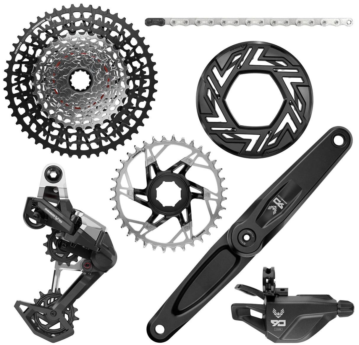 Sram schaltgruppen-set eagle 90 transmission e-bike shifting group set t eagle 90 brose 165 mm
