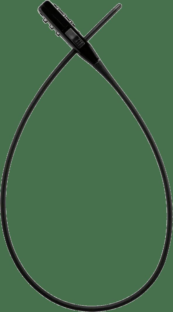 Trelock Zahlenkabelschloss Strap It Kabelbinder Klemme Strap It Schwarz