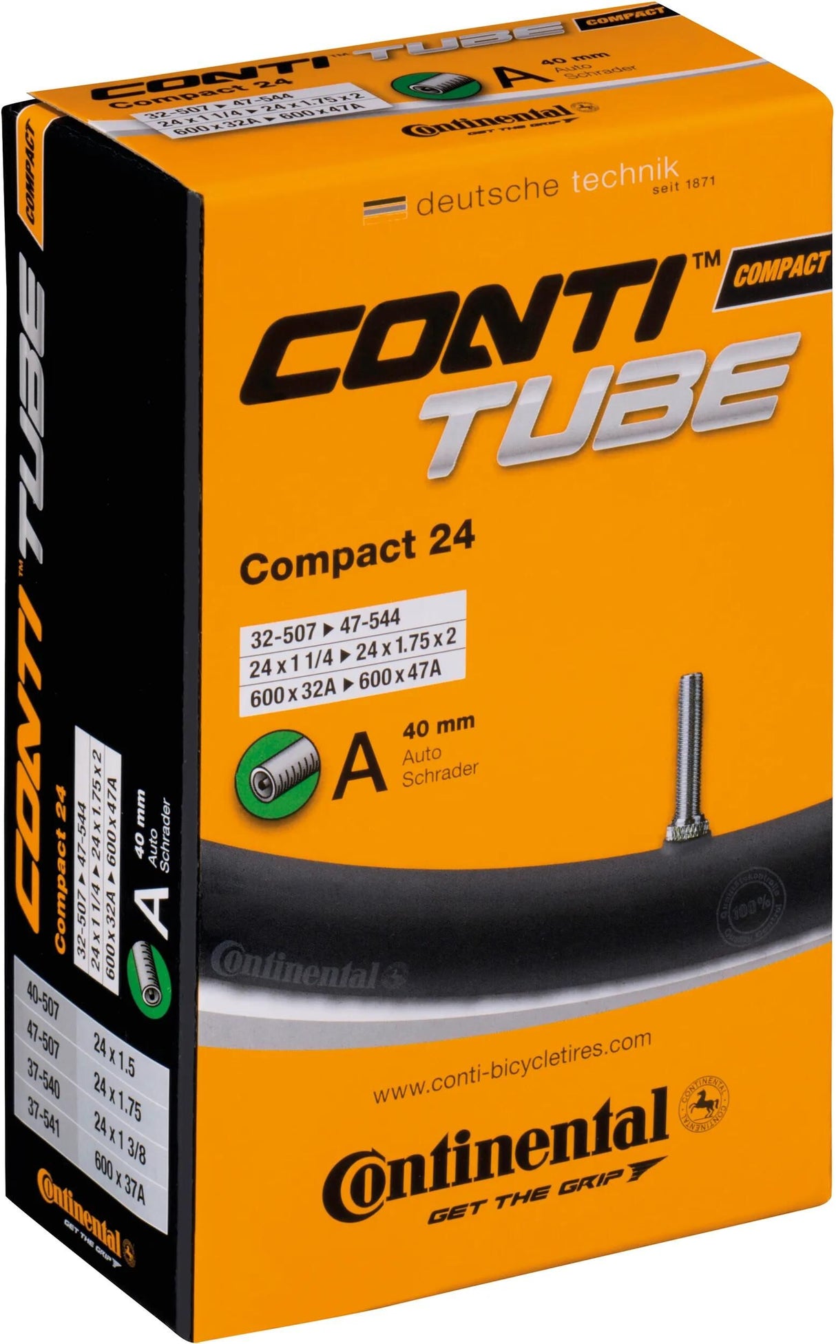 Continental Schlauch kompakt 24 Conti Schlauch kompakt 24 32 47-507 544 A40