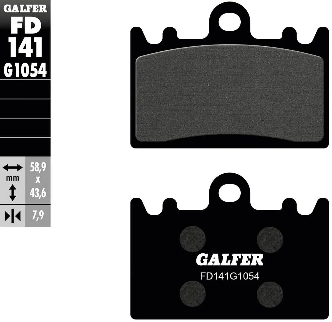 Galfer Bremsbeläge fd141 Bremsbelag fd141 g1054 organisch