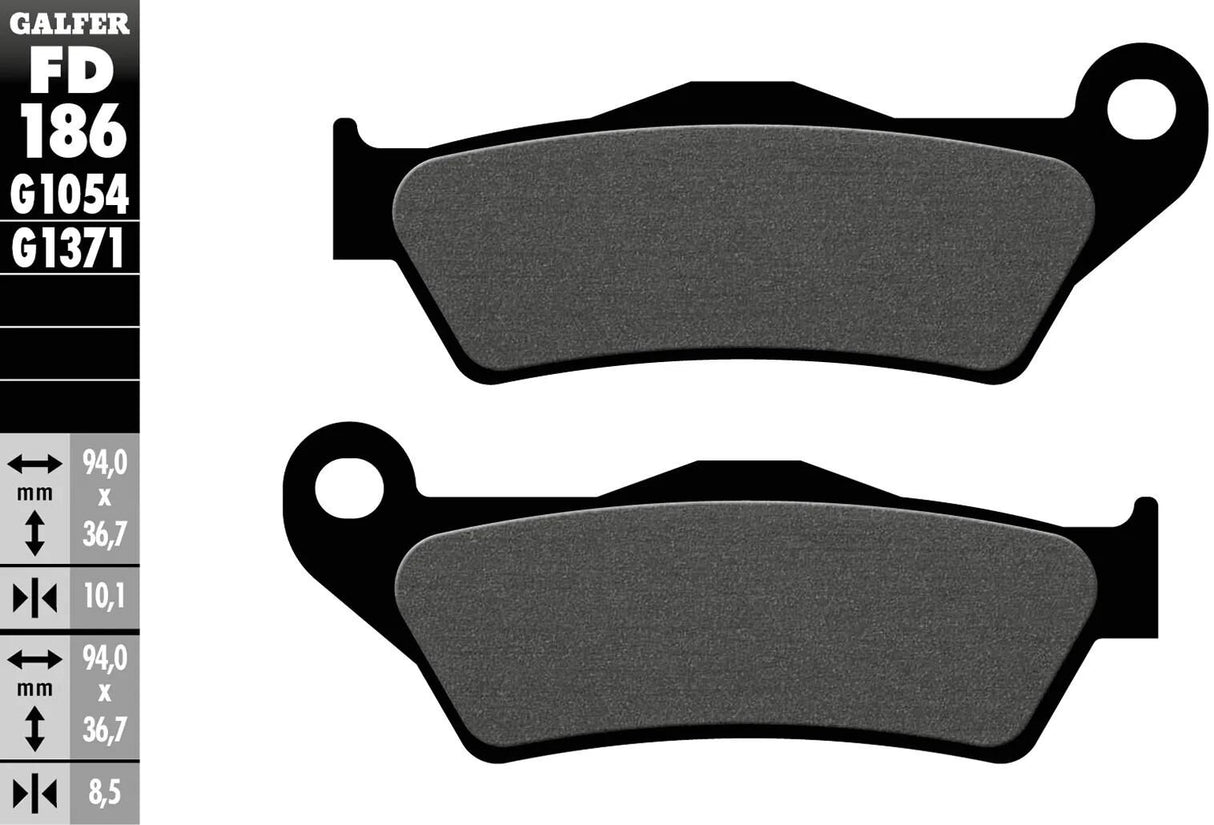 Galfer Bremsbeläge fd186 Bremsbelag fd186 g1054 organisch