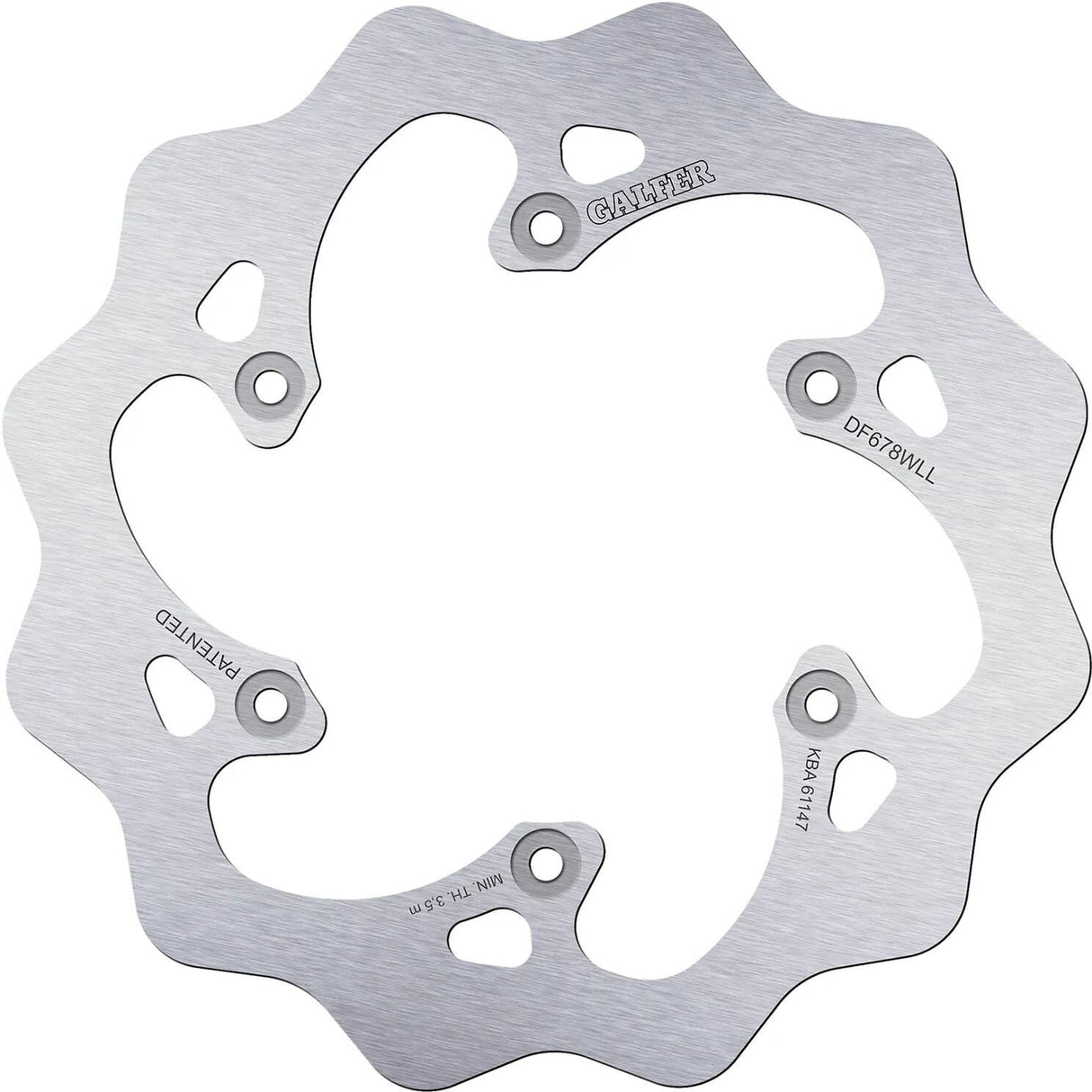 Galfer Golf Bremsscheibe DF678 Rotor DF678 wird im Gelände starr und schlammig sein