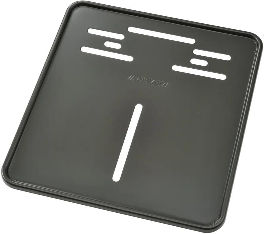 Nummernschildverstärkung Daytona nummeriert 18x20cm Alu sw