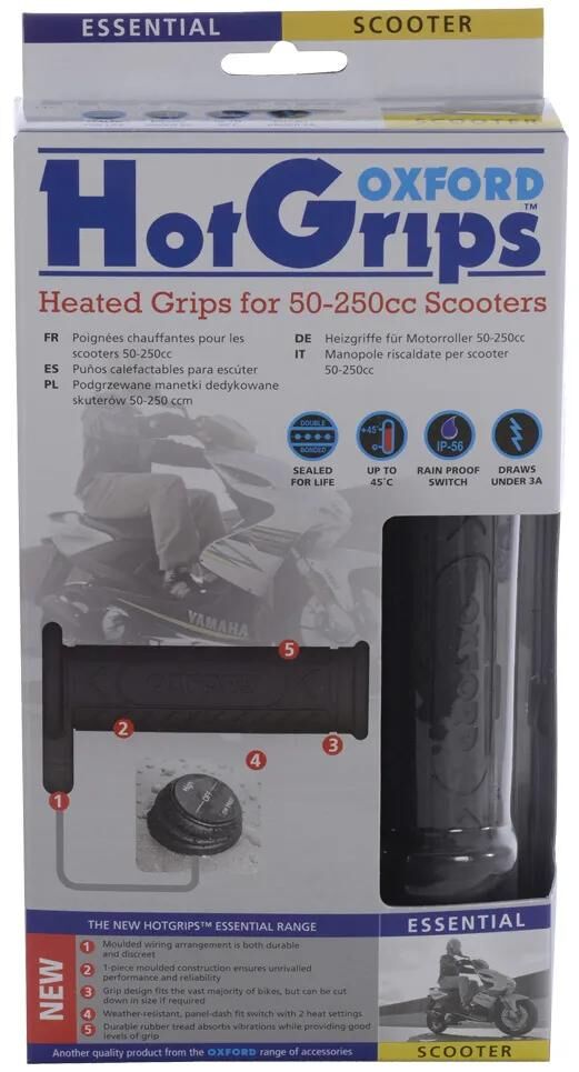 Oxford Heizgriffe hotgrips®essential . Heizgriffe Scoot 22+25mm offen 2-stufig