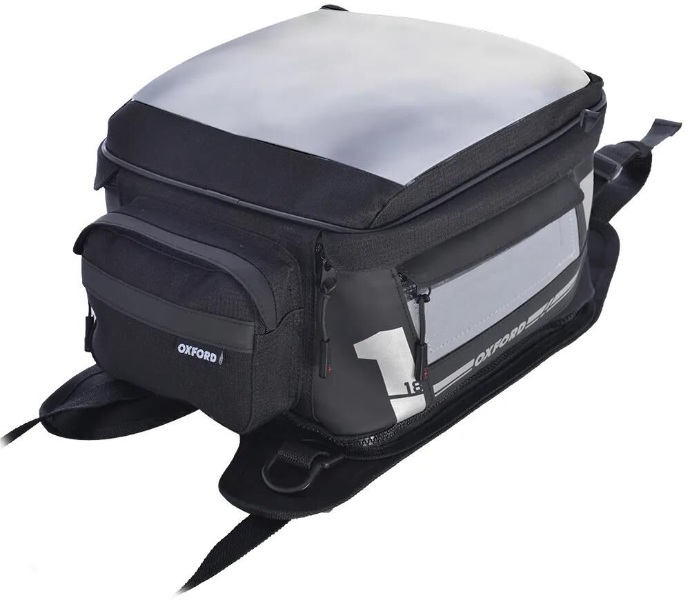 Oxford F1 M18 Tankrucksack Tankrucksack F1 Schwarz 18l Spanngurte
