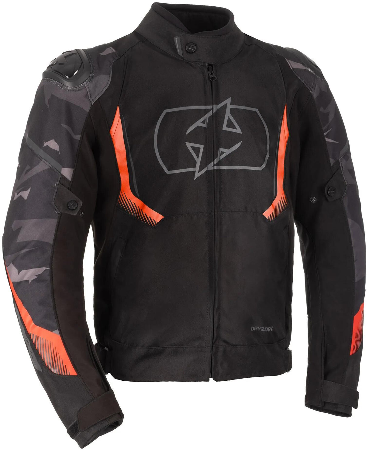 Oxford-Jacke Omega 1.0 Jacke Omega 1.0 D2D MS Schwarz Camo Rot XXL