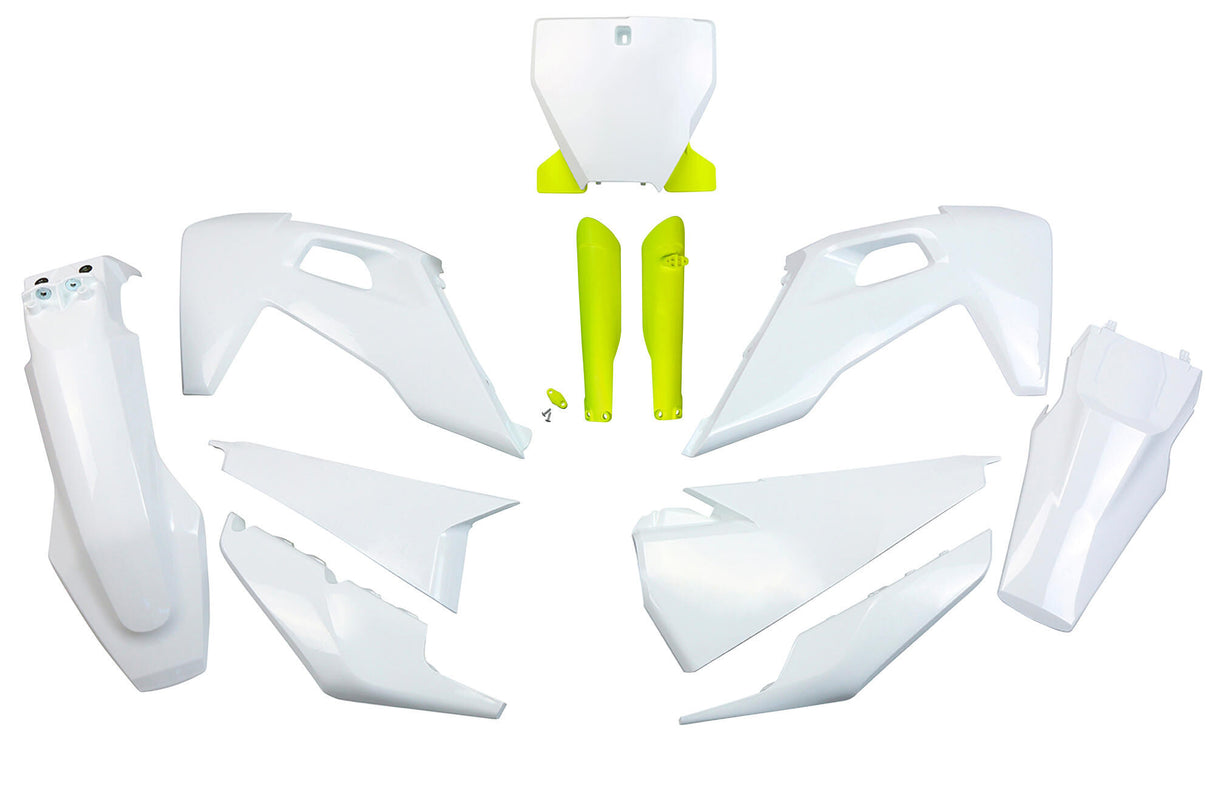 UFO Plast Karosserieverkleidungssatz UFO Husqvarna OEM WT Ye