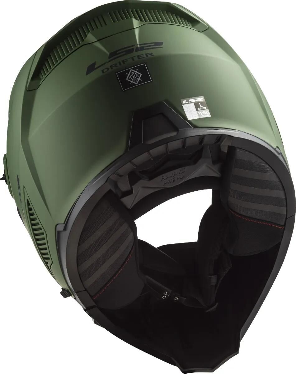 Ls2 modularer Helm of606 Drifter Solid Helm of606 Drifter Solid XS mattgrün