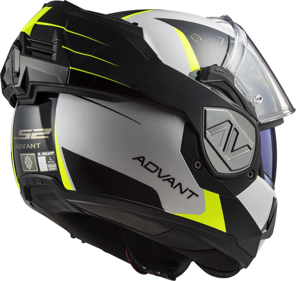 Ls2 Klapphelm FF906 Advant Codex Helm FF906 Adv. Codex xxl weiß sw gelb.