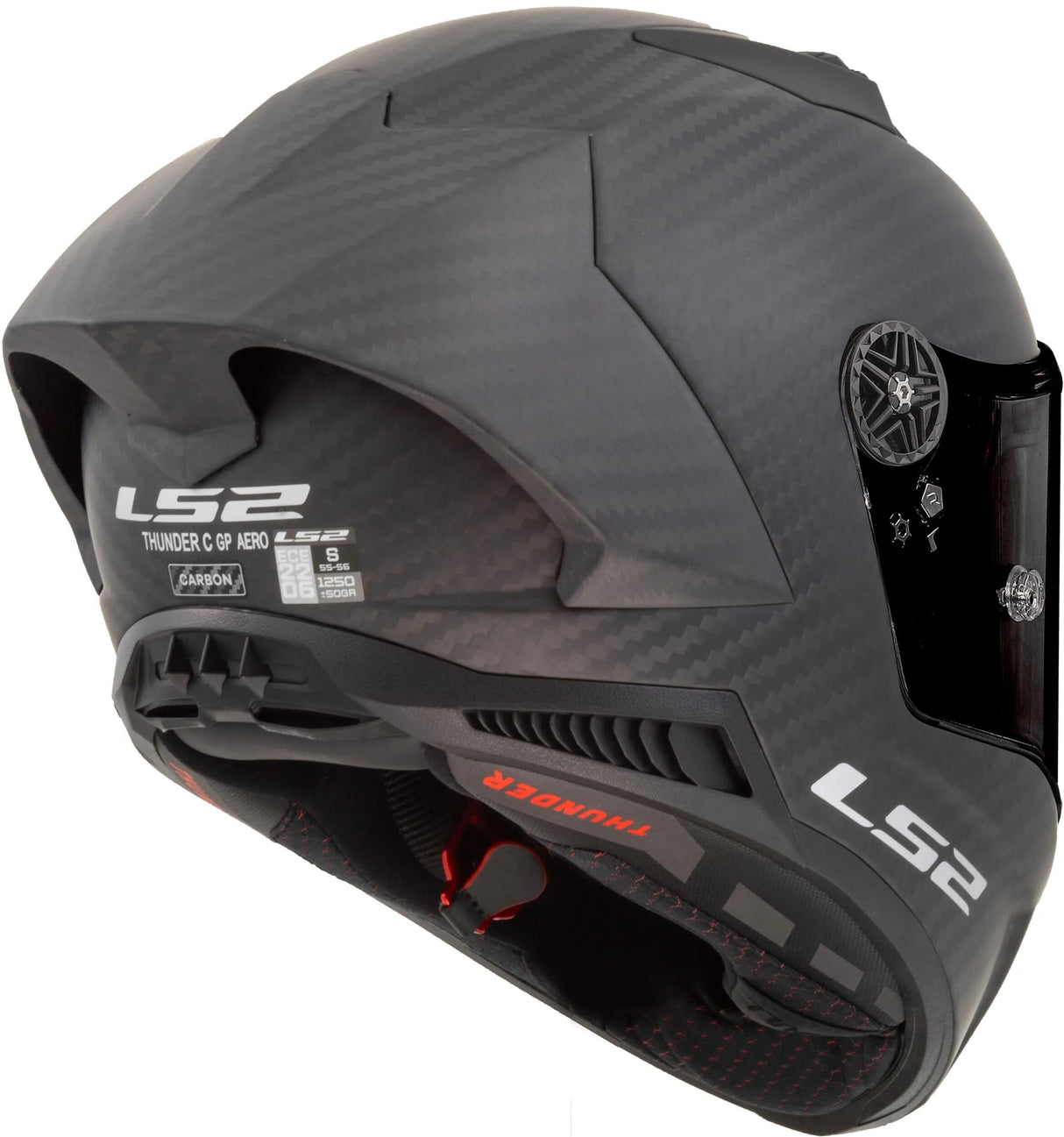 LS2 Integralhelm „FF805 Thunder Carbon GP Aero“ Helm Thunder GP AER Schwarz Matt Gr. xxl