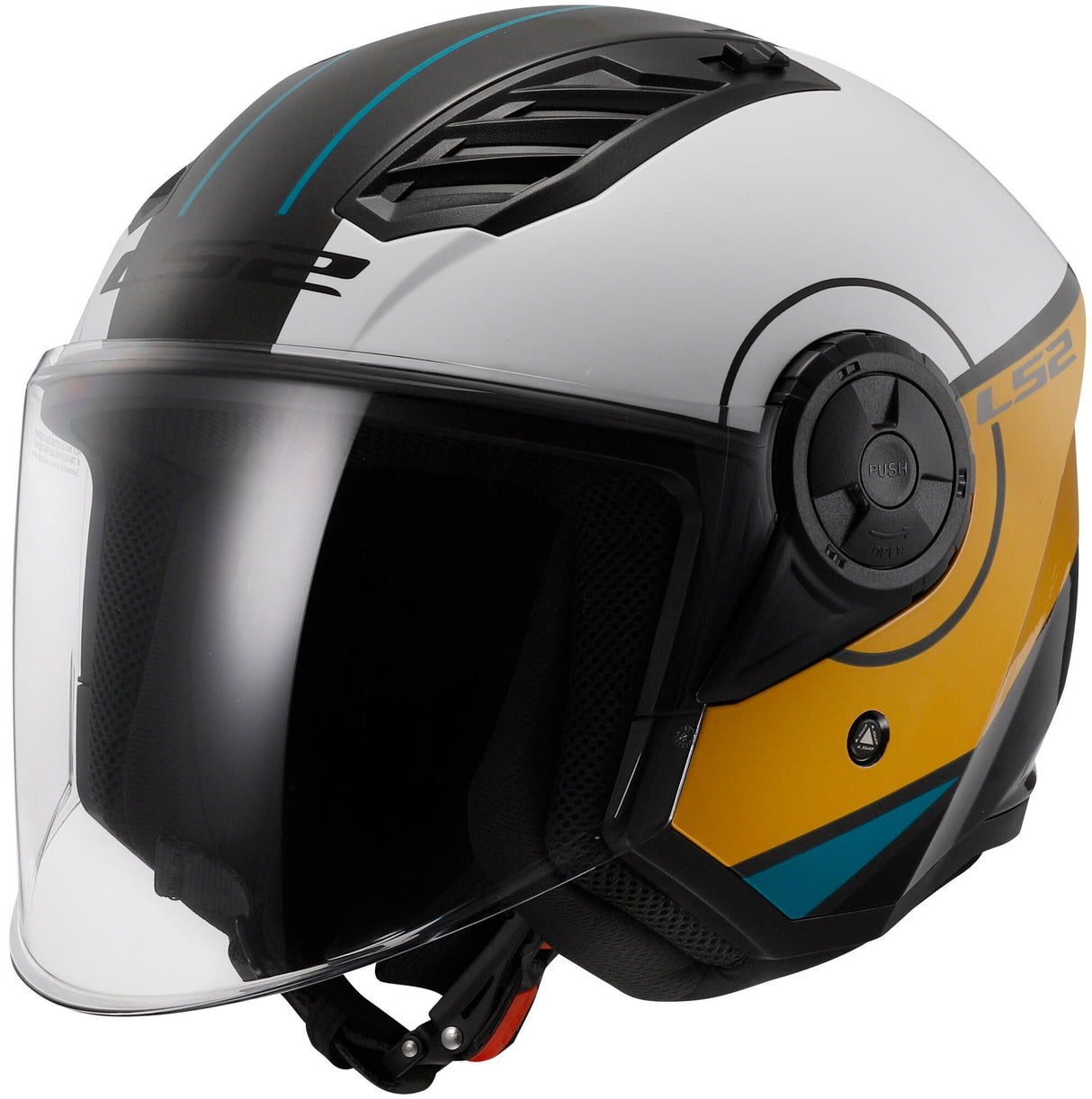 Ls2 Jethelm von 616 Airflow II Cover Helm von 616 Airfl.II Cover l braun weiß