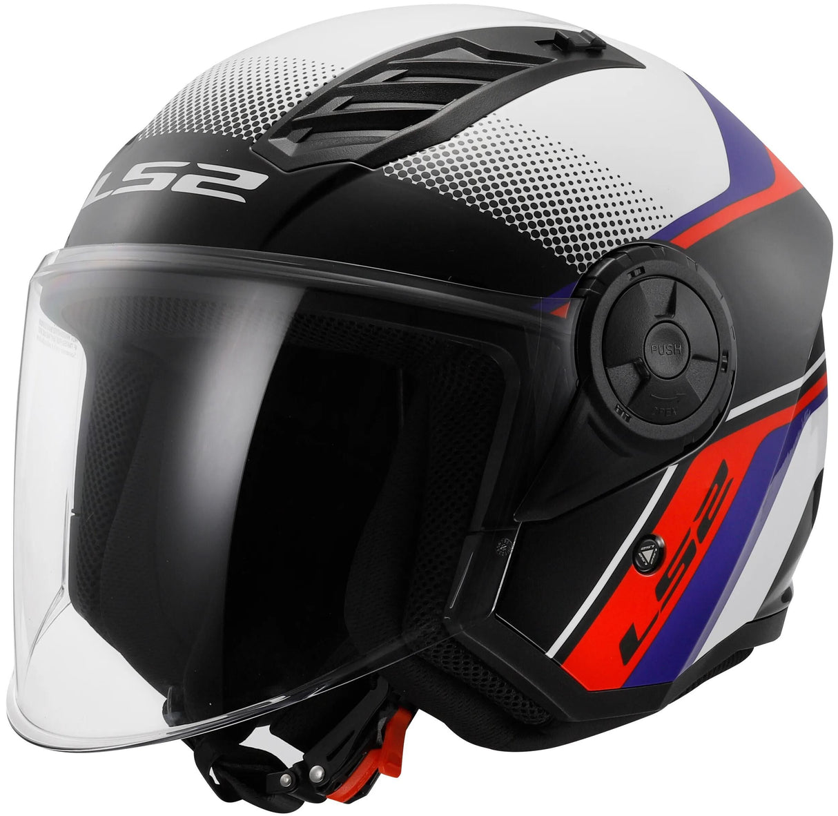 Ls2 Jethelm Of616 Airflow II Rush Helm Airflow II Of6 Rush Ws Bl RT Gr. l